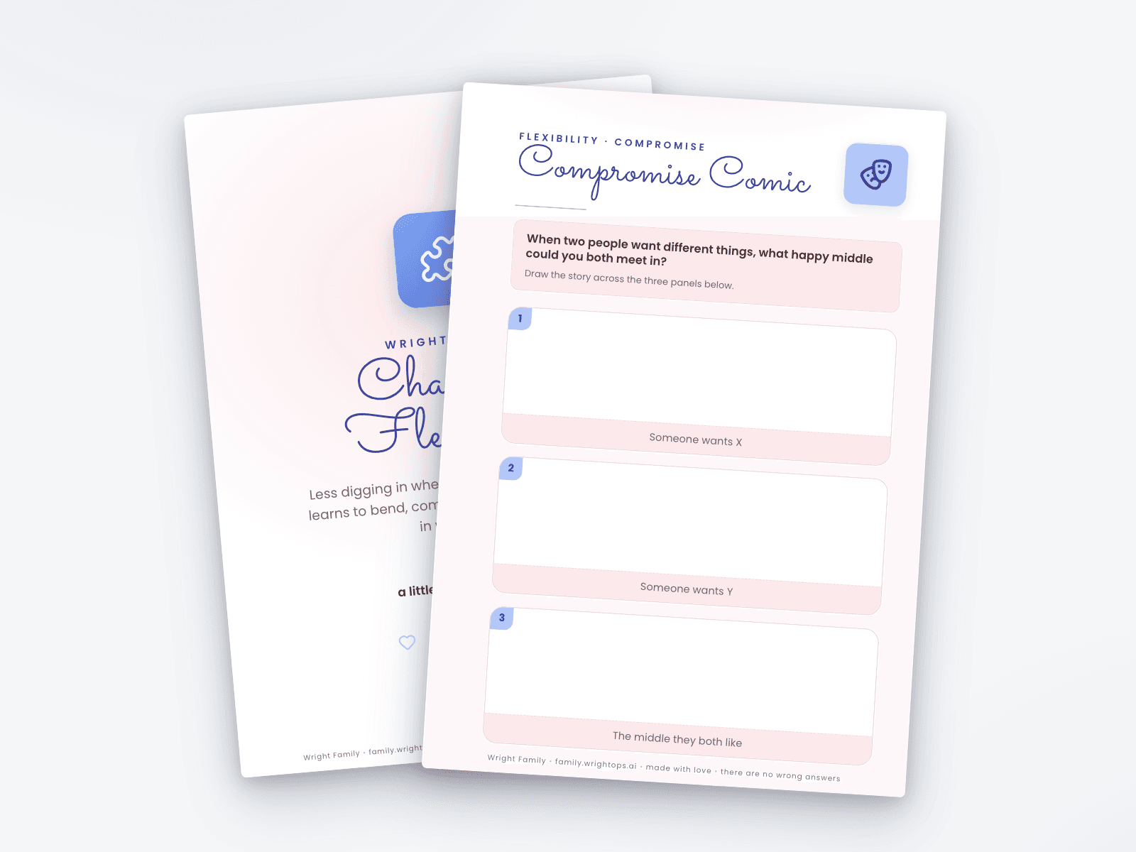 Change & Flexibility printable pages